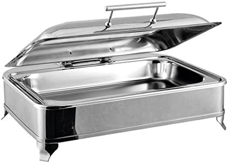 Stalwart DA-AD1102 Chafing Dish Electric Heating GN1/1 Glass lid Stainless Steel 9 litres