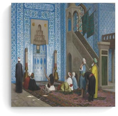 Rüstem Pascha-Moschee, Istanbul von Jean-Leon Gerome Maler, Poster, coole Kunstwerke, Malerei, Wandkunst, Leinwanddrucke, hängendes Bild, Heimdekoration, Geschenkidee, 60 x 60 cm