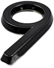 HUYGB Hausnummer 60/76 mm Selbstklebender Hausnummernaufkleber for Wohnungstürschild aus Kunststoff Haustürschild Nummernschilder Briefkasten Straßennummern Hausnummernschild(Color:9,Größe:76mm)