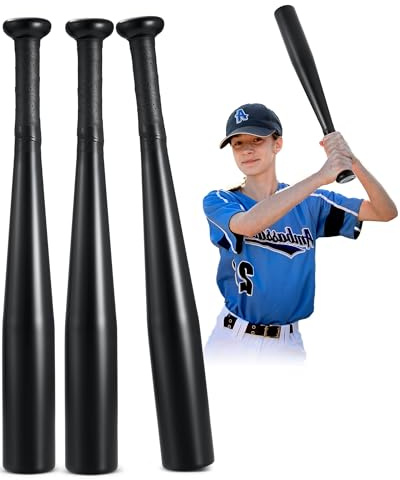 Simgoing Aluminium-Baseballschläger 43,2 cm, Einhand-Metall-Trainingsschläger für Zuhause, Auto, Selbstverteidigung, Baseball, Praxis, DIY, Handwerk, LKW, Reifendruck, 3 Stück