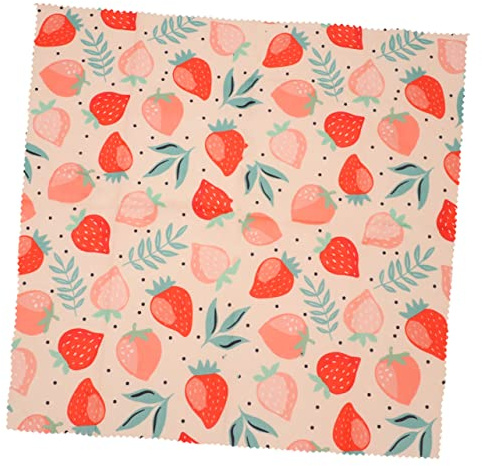 Healvian Emballages Alimentaires Tissus de Conservation des Aliments la Cire D'abeille en Coton Bio Réutilisables 3pcs, pour Fruits et Snacks, Café