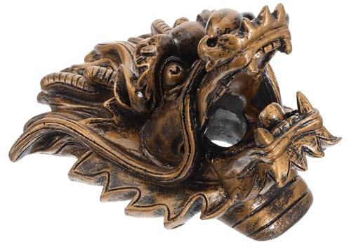 Warmhm Fontana da Giardino in Resina con Scarico A Drago Decorazione per Esterni A Cascata