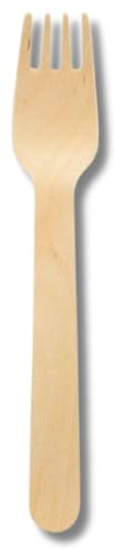 DOT Horeca Solutions 100 FORCHETTE 16 CM Posate Forchette Cucchiai Coltelli Cucchiaini da Caffè Legno Monouso Bio Riciclabili Usa e Getta Biodegradabili Compostabili