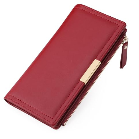 BVEOGMRO Slim Women's Wallet Ladies Credit Card Holder Bifold RFID Blocking
