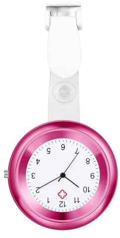 Avaner Krankenschwesteruhr Analog Quarzwerk Schwesternuhr Pflegeruhr mit Pin/Clip Ansteckuhr FOB Taschenuhr für Medical Damen Herren