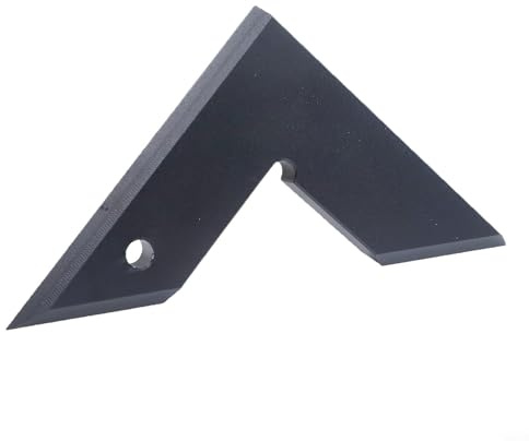 Filteilect Aluminum Alloy 45/90 Degree Triangular Ruler, Angle Measuring Tool for Table Saw and Woodworking Layout, Compatible with 90 Degree Measuring Tool Applications(Black)