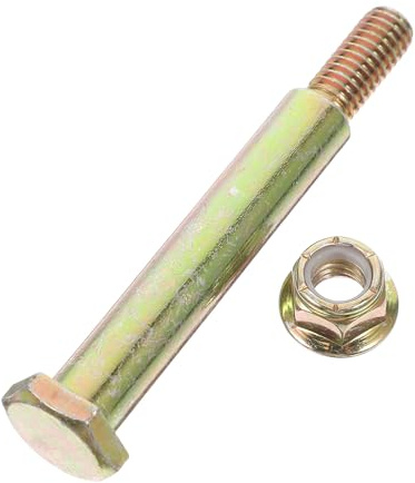 Gogogmee Universal Lawn Mower Rear Wheel Screw Bolt and Lock Nut Set, Steel Lawn Mower Wheel Accessory Bolt Compatible with 532193406 137644 184219, Suitable for Grass Trimmer and Lawnmower