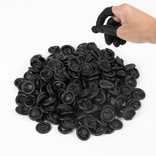 300 stycken fingerlingar, latex, fingertoppsskydd, antistatisk fingerförband | Fingerskydd vattentätt för tatuering, skönhet, rengöring, kosmetika, medicin, nagelkonst, hantverk