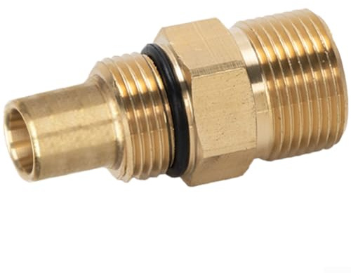 Robust 20 mm-22 mm gängomvandlare med backventil för högtrycksbiltvättar (C)