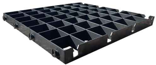 GARDEN SHED BASE 500X500 PLASTIC ECO-FRIENDLY REINFORCED GLASS GREENHOUSE GRAVEL GRID BASES REINFORCED OUTDOOR BUILDING FOUNDATIONS WITH HEAVY DUTY MEMBRANE - 10X7 FEET / FOOT