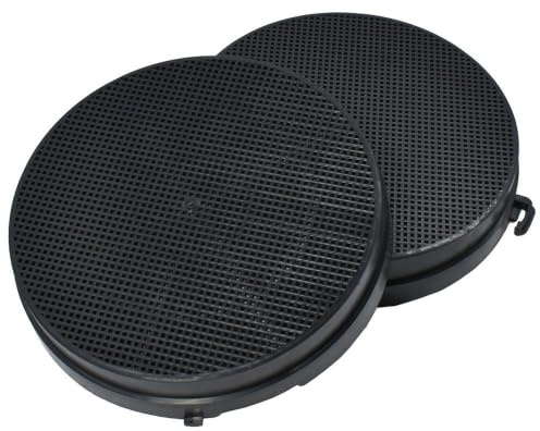 2x AllSpares Aktivkohlefilter für Dunstabzugshauben geeignet für Falmec Nr. 6, 103050091, 114163 | Airlux CR2000 | Ø168mm
