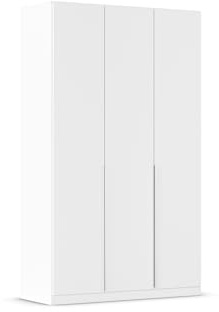 Rauch Möbel Alabama, Kleiderschrank, Farbe Weiß, Breite 136 cm | Schrank, 3-türig, Zubehör Basic, für Schlafzimmer, Kinderzimmer, Gästezimmer, Homeoffice, Garderobe, Flur