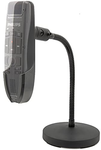 ECS Microphone Gooseneck Stand for Philips SpeechMike Air, Touch & Premium