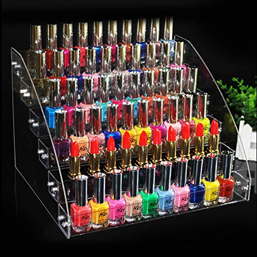 Nagellack Organizer,Lippenstift-Kosmetik-Displayständer-Acryl klar Nagellackregal,Es ist perfekt für Tätowierungstinte, Nagellack und andere Dinge zu organisieren und anzuzeigen (#6(7 Floor)