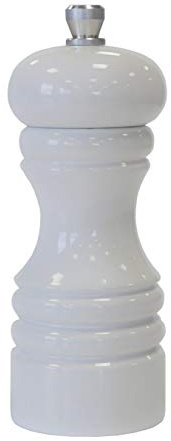 Élégant moulin à sel, à épices, piment, réglable, vide, design scandinave - Blanc - 12 cm