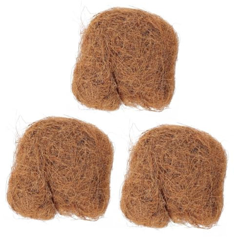 BESPORTBLE 3stücke Kokosfaser Mulch Für Pflanzen Atmungsaktive Abdeckung Coir Für Blumentöpfe Und Gemüse Feuchtigkeits Und Unkrauthemmend Für Garten Und Balkon