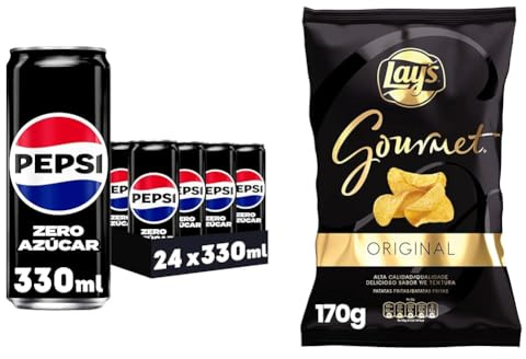 Pack Pepsi Zero 24 latas 330ml + Lay's Gourmet 5 x 170gr