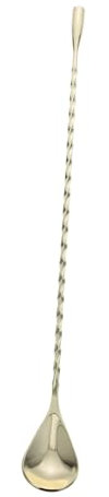 TOPBATHY Cocktail Drink Stirrer 30cm Stainless Steel Mixing Spoon Non-Slip Handle Bar Tools for Bar Home