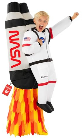 Morph Uppblåsbar Astro Jetpack-dräkt för barn - Rolig utklädnad för fester, Halloween och lekaktiviteter, En storlek