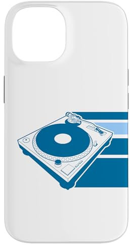 Tourne-disque DJ Bleu Coque pour iPhone 14