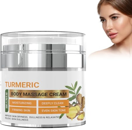 Eazerom 04 Lozione per il Corpo alla Curcuma,50g Lozione per il Corpo, Crema alla Vitamina C con Turmeric per il Corpo,Lozione alla curcuma per schiarire la pelle, illuminante e idratante