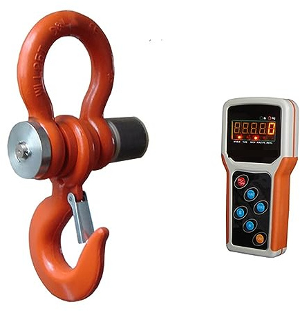 Bilancia a Gancio, 3000KG Bilancia da gru digitale elettronica wireless Bilancia sospesa industriale for impieghi gravosi con misuratore portatile 3T Industriale, Pesca