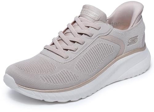 Skechers Bobs Squad Chaos Current Muse, Damen-Sneaker, Naturgold, Größe 42