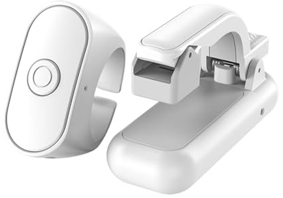 Generic 2-in-1 Record Triggers Remote Page Turner Clicker for Kindle Paperwhite (White)