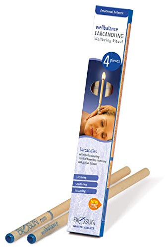 4 Pieces (2 Pairs) BIOSUN Wellbalance Earcandles, Lavender/Rosemary/Gurjun Balsam