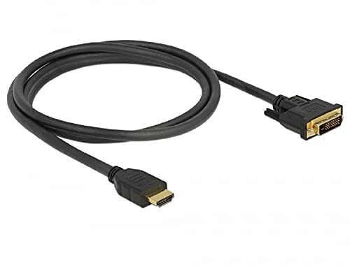 Delock HDMI zu DVI 24+1 Kabel bidirektional Videokabel-Adapter 1,5 m