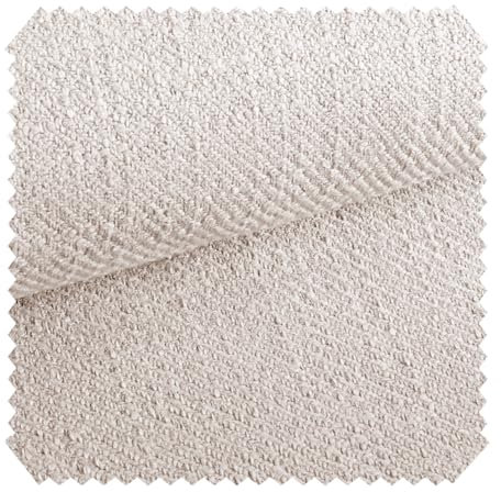 novely® exquisit DECORETTO - Weicher Polsterstoff im Naturfaser Look - Schwer Entzündbarer Möbelstoff mit Ultra-Clean-Technologie - Pflegeleichte Meterware 1lfm | Farbe: 02 Hellbeige