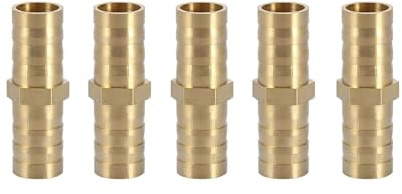Rohrverbinder 10mm Messing Schlauchanschluss Gerade 2-Wege Rohrverbinder Kupplung mit Stacheldraht