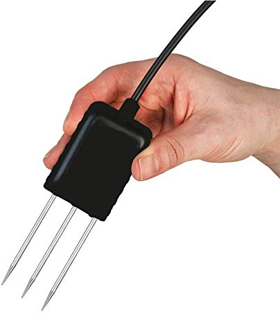 Ubibot RS485 Bodentemperatur und Feuchtigkeitssensor, wasserdichte Bodensonde, Garten-Bodentemperatur Luftfeuchtigkeitsmesser, Edelstahl Bodentester (Audio-Buchse, nur für GS1-Gerät)