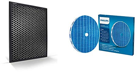 Philips NanoProtect Filter Active Carbon FY2420; AC2882, AC2885, AC2887, A2889, AC2892 & FY3435/30 NanoCloud Befeuchtungselement für 2-in-1 Luftreiniger und -befeuchter der Serien 3000 und 3000i