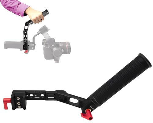 HAFOKO RS4 Handhaben RS3 Handgriff Einstellbar Schlinge Handheld Verlängerung Aluminium LegierungGriff Montieren Kompatibel für DJI RS4/RS4 PRO/Ronin RS3 Mini/RS3/RS3 Pro/RS 2/RSC2 Gimbal Stabilisator