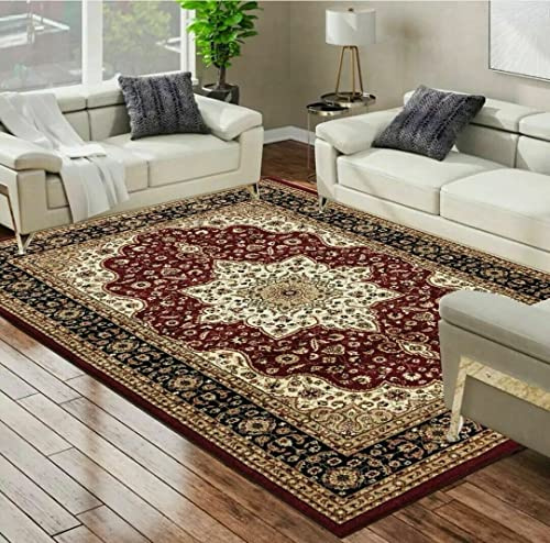 Generic Area Rug - Turkish Vintage Rome - Red, 80 x 150cm (Rectangular)