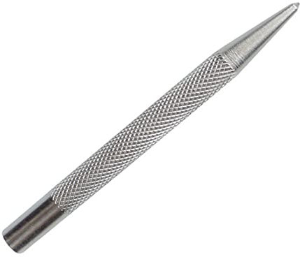 XiBany 3,7 Zoll gerändelter Körner, Punktpunkt, Körner, 94 mm Kohlenstoffstahl, for Bohren von Metall, gehärtetes Splitterwerkzeug