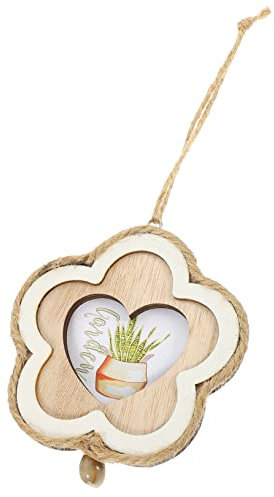 Cabilock Miniatur Holz Bilderrahmen Vintage Hängend Dekoration Unvollendetes Holz Ornament Für Kreative Bastelprojekte Für Minihäuser Feiertagsdeko Oder Klassenzimmerprojekte