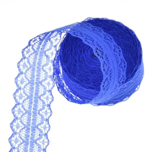 SHTGOI 10M Bunte Spitze Bordüre Spitze 3CM Breite Dekorative Spitze Spitzenbesatz Vorhang Rot Rüschenband Meterware Bänder Spitze Spitzenbordüre Selbstklebend Spitzenborte Zum Nähen