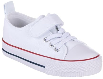 GOMEZ 3-A12 ZPATILLA Lona con Velcro NIÑAS Blanco 28, 2037828