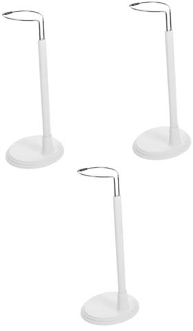 TOYANDONA 3St Puppenständer Figurenständer Figur steht Stützständer für Puppen Actionfigurenhalter puppenzubehör Puppenhalter Gestell für Stützgestelle für Puppen Rostfreier Stahl Weiß