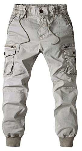Cargo-Kampfhose für Herren – athletische Passform, mehrere Reißverschlusstaschen, Arbeitshose, Outdoor-Trainingshose, Baumwolle, Bündchen, Arbeitshose, atmungsaktiv, Wanderhose, leicht, stilvoll,