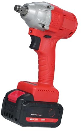 OPPWONG Llave de Impacto, Taladro de Impacto, Destornillador de Impacto con Estuche de Transporte, Llave de Impacto para Automóvil, Hogar, Bricolaje (Enchufe UE 1 batería con accesorios)