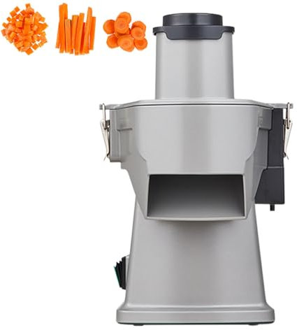 GESAIDES Cortadora de Verduras Eléctrica 4 en 1, Trituradora, Picadora y Cortadora en Tiras, Picadora Comercial Multifuncional para Verduras y Frutas, Procesador de Alimentos Automático