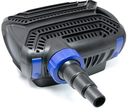 VIALIA Teichpumpe mit Filter, Modell CTF-B 3800, 20 Watt, 3600 L/h, Tauchpumpe für den Gartenteich, kompatibel mit Allen gängigen Teichfiltern, Skimmern, Wasserfällen