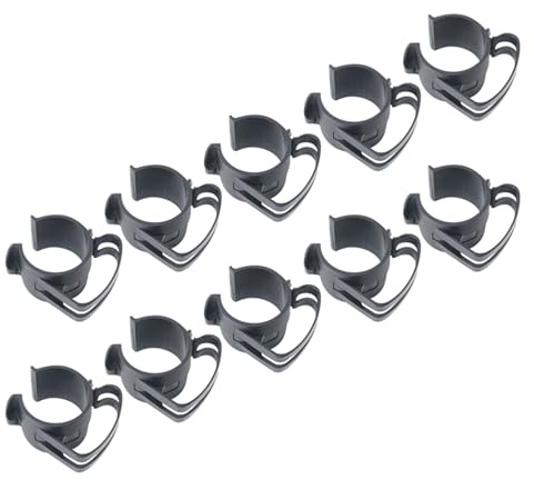 NOLOWY Clip per cavi 10PCS fermacavi supporti per illuminazione palcoscenica linee elettriche morsetti di fissaggio per tubi entro 50 mm facile installazione