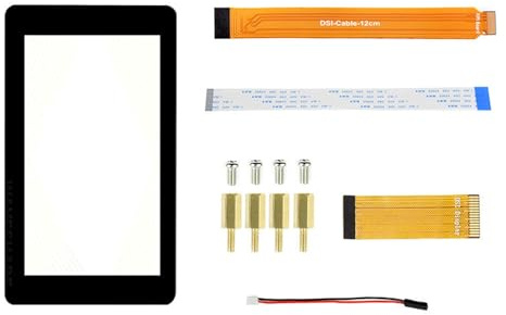 YIZITU Monitor capacitivi dell'esposizione a 7 pollici dei touch screen di IPSs 1024x600 per il modulo di calcolo con le interfacce di DSIs ed il vetro temperato