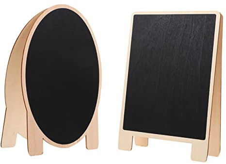 OSALADI 2 Piezas Tablón De Mensajes Creativo De Madera Tablón De Anuncios Doble Cara Para Pizarra Blanca Infantil Hogar Grande