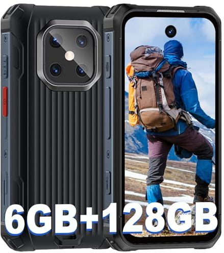 BLKE Rugged Smartphone Unlocked 4G Mini Rugged Phone with 3.88 HD Screen 3000mAh Battery IP68 Waterproof 6GB +128GB Android Smallest Mobile Phones with Camping Light,Dual Sim/GPS/Face ID/OTG