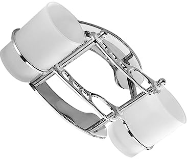 Yardenfun Soporte Organizador de Inoxidable Cepillos Dientes Acero para Doble Vaso de Vidrio Portavasos para Hacer Gárgaras de Pared para Baño